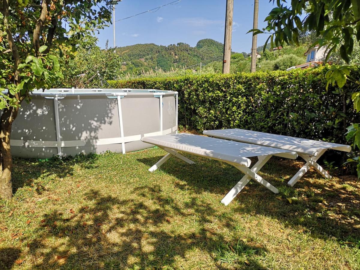 Parte Di Casa Con Giardino E Piscina Villa ปิเอตราซานตา ภายนอก รูปภาพ